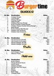 Burger Time (Food Menu)